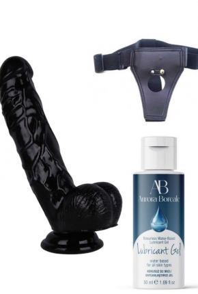 Belden Balamal Kayganlatrc Set Noctis 21,5cm Siyah Dildo No:51